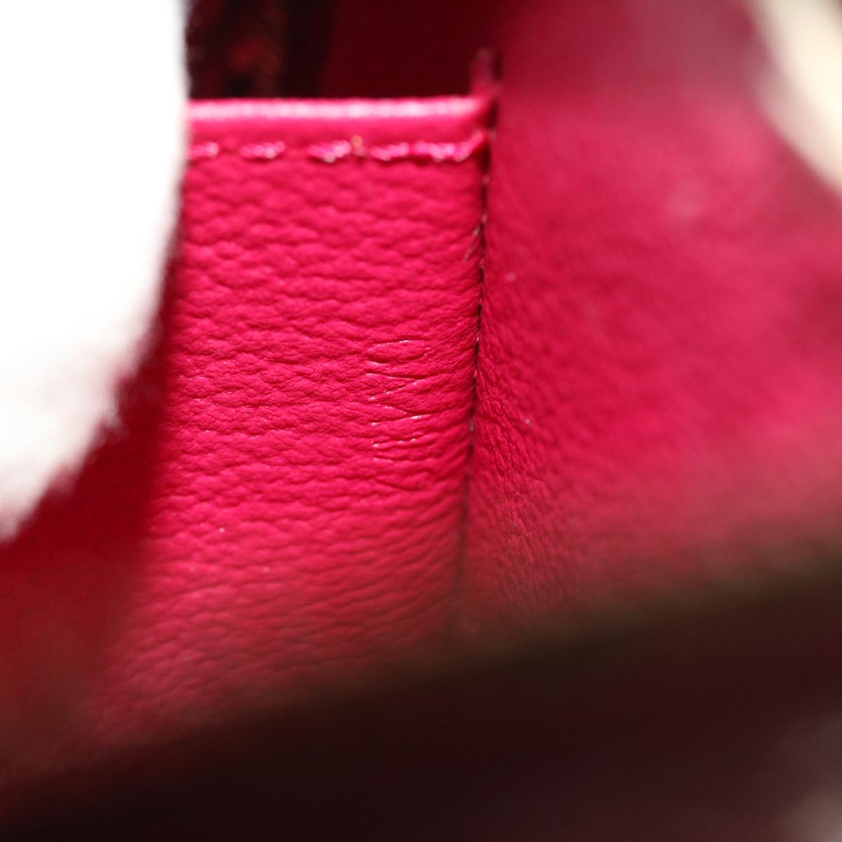 LOUIS VUITTON Vernis Pochette Cosmetic Pouch Rose Andian M90009 LV 45142