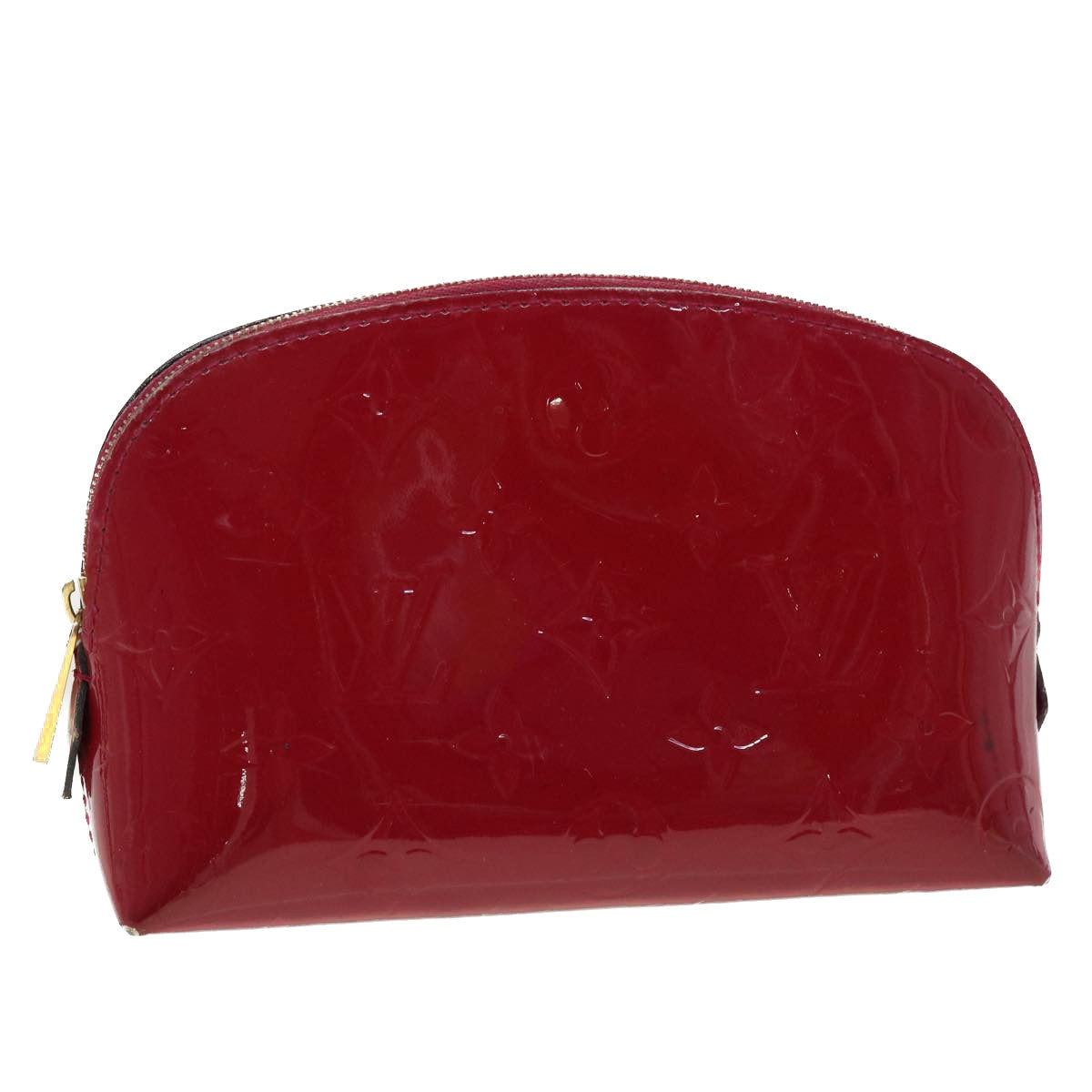 LOUIS VUITTON Vernis Pochette Cosmetic Pouch Rose Andian M90009 LV 45142