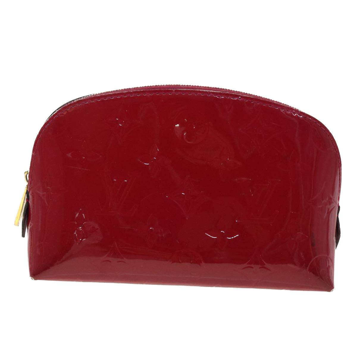 LOUIS VUITTON Vernis Pochette Cosmetic Pouch Rose Andian M90009 LV 45142