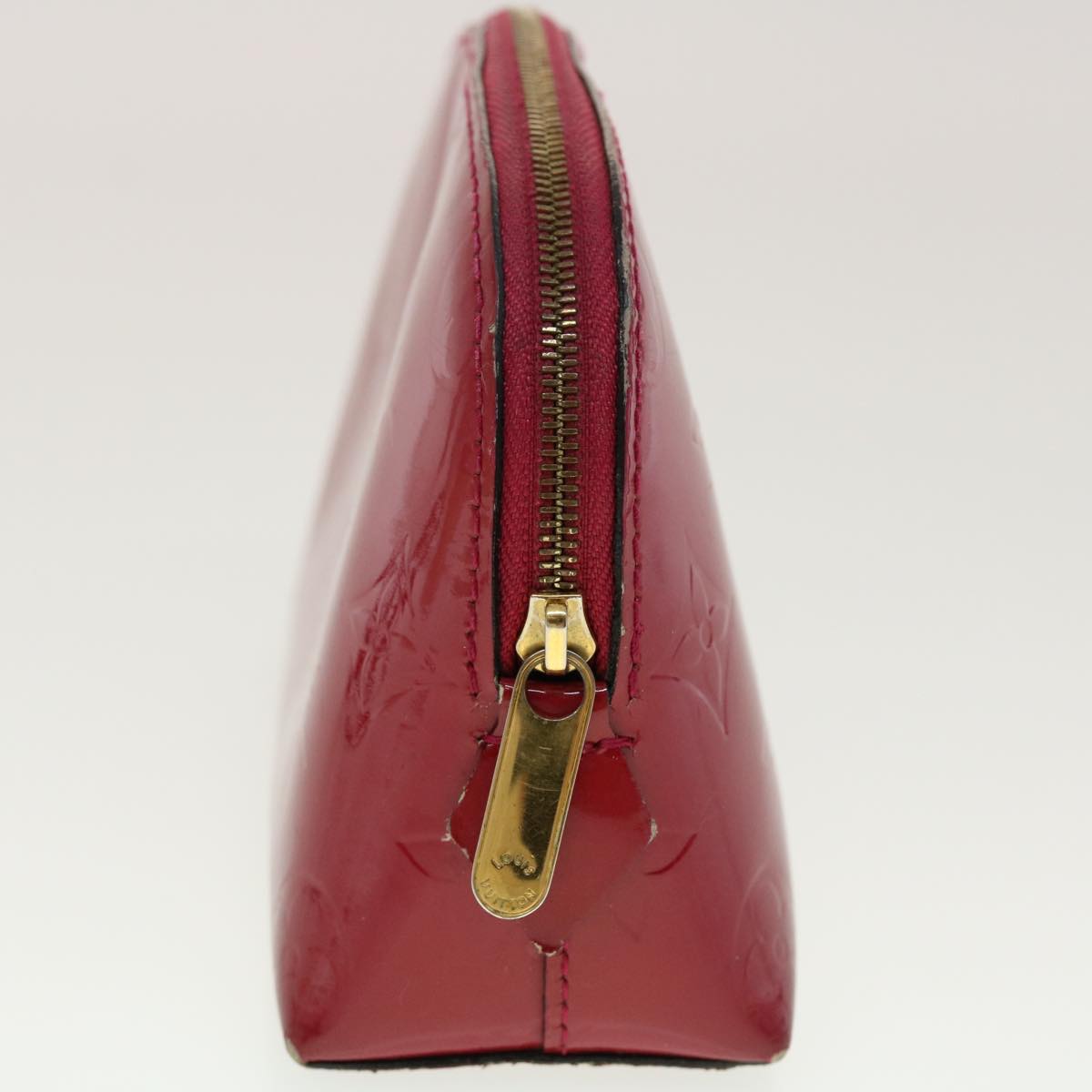 LOUIS VUITTON Vernis Pochette Cosmetic Pouch Rose Andian M90009 LV 45142