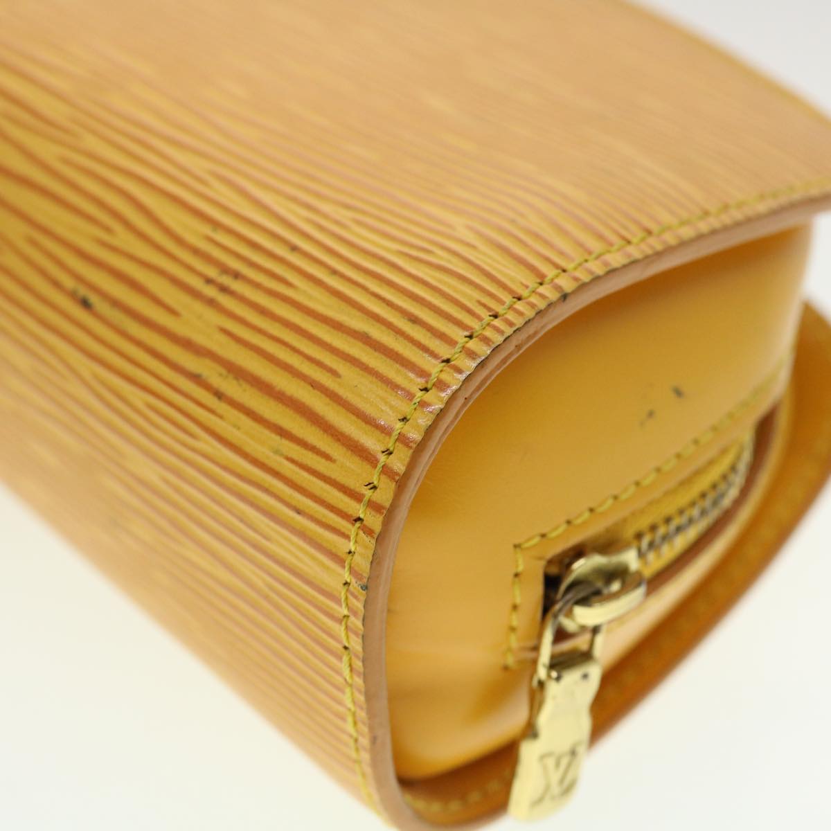 LOUIS VUITTON Epi Dauphine PM Pouch Yellow M48449 LV 45144