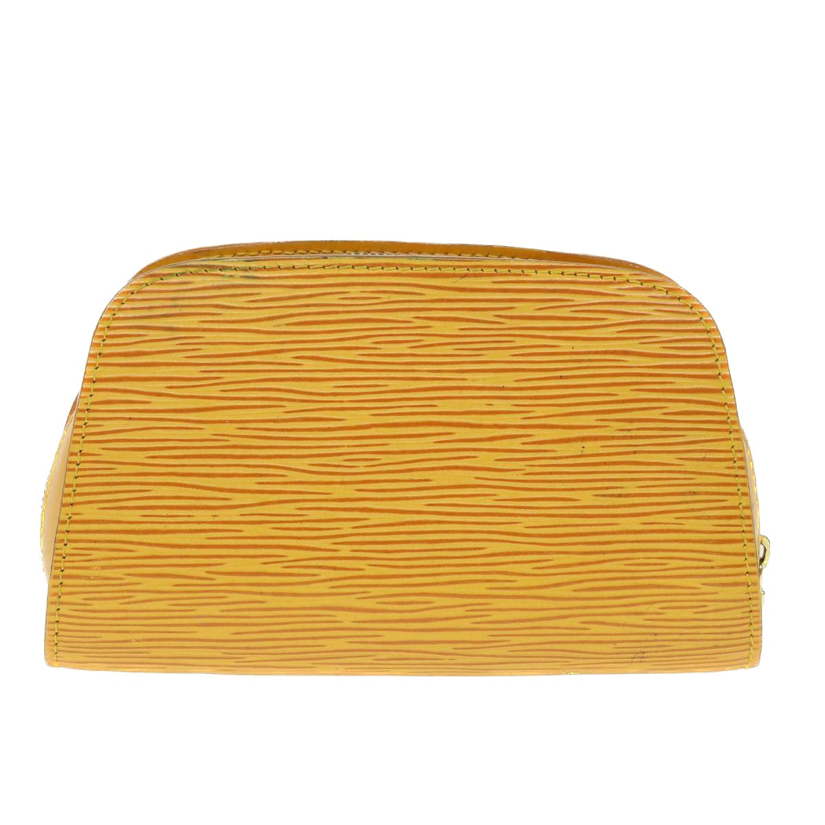 LOUIS VUITTON Epi Dauphine PM Pouch Yellow M48449 LV 45144