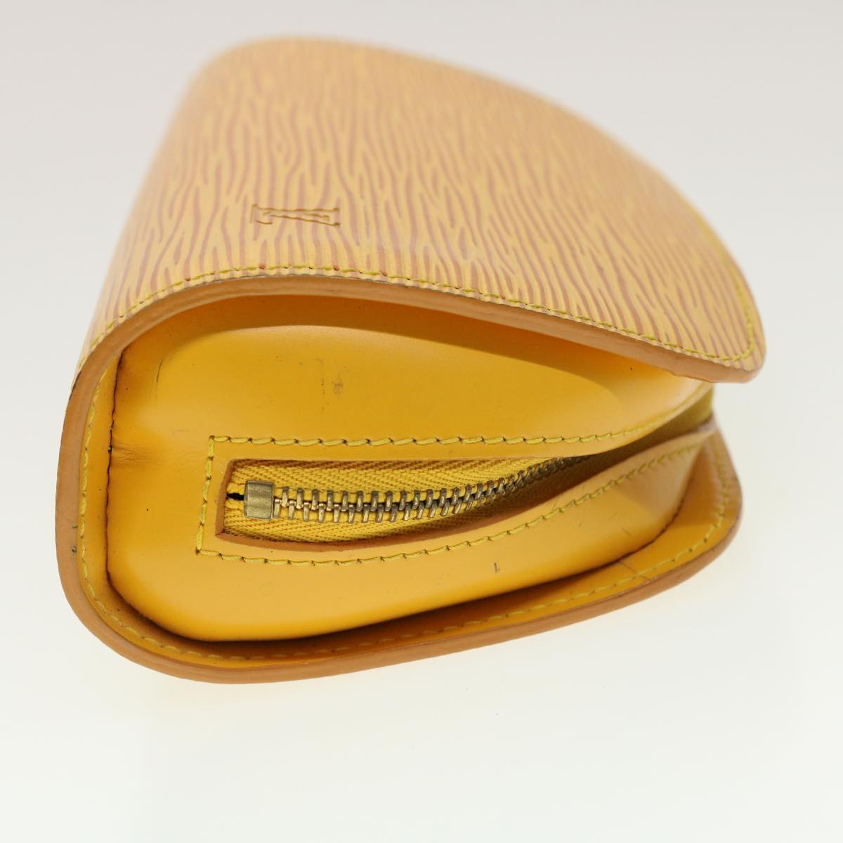LOUIS VUITTON Epi Dauphine PM Pouch Yellow M48449 LV 45144