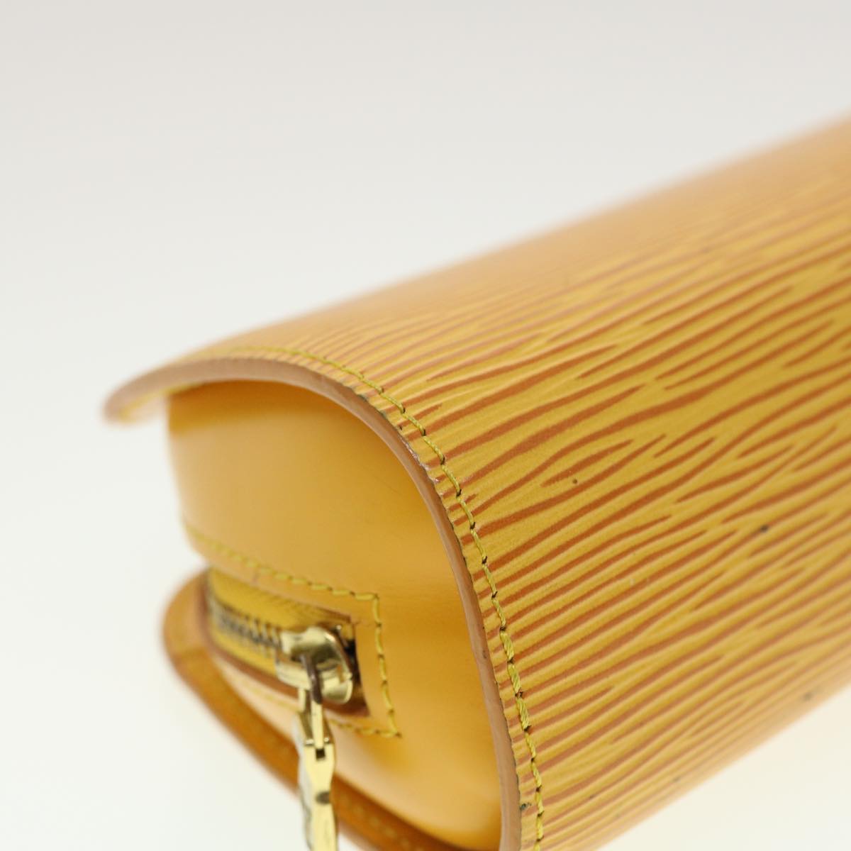 LOUIS VUITTON Epi Dauphine PM Pouch Yellow M48449 LV 45144