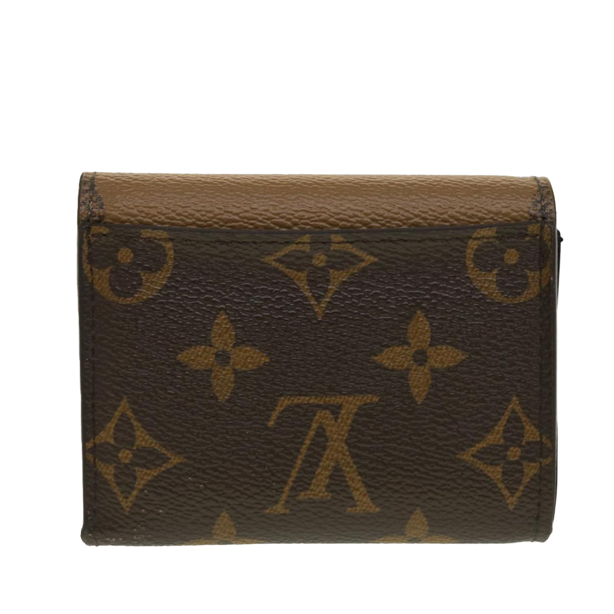LOUIS VUITTON Monogram Reverse Portefeuille Zoe Trifold Wallet M80725 LV 45146