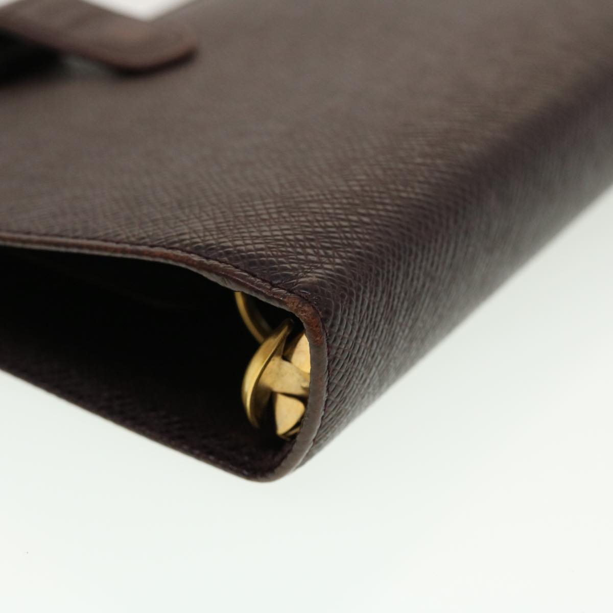 LOUIS VUITTON Taiga Leather Agenda MM Day Planner Cover Acajou R20416 45149