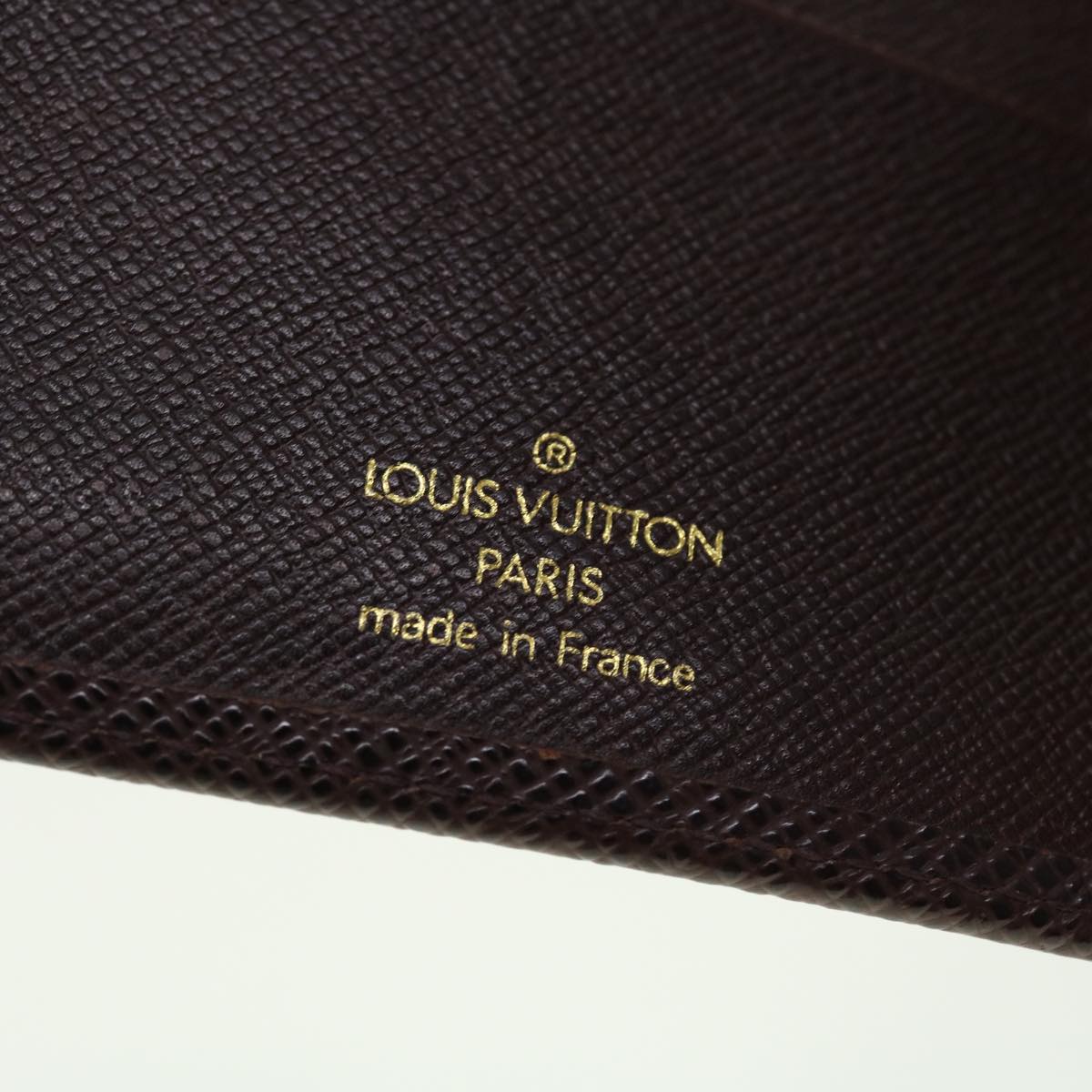LOUIS VUITTON Taiga Leather Agenda MM Day Planner Cover Acajou R20416 45149