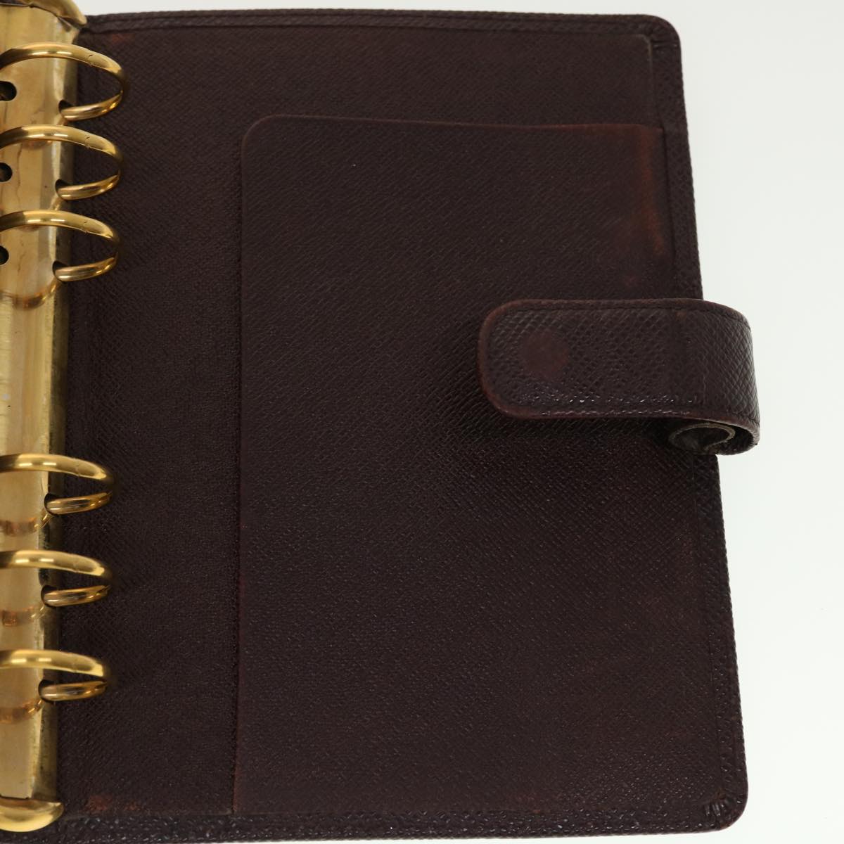 LOUIS VUITTON Taiga Leather Agenda MM Day Planner Cover Acajou R20416 45149