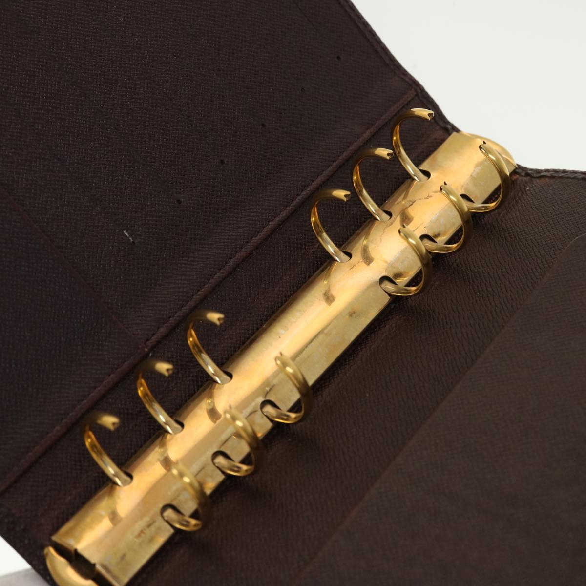 LOUIS VUITTON Taiga Leather Agenda MM Day Planner Cover Acajou R20416 45149