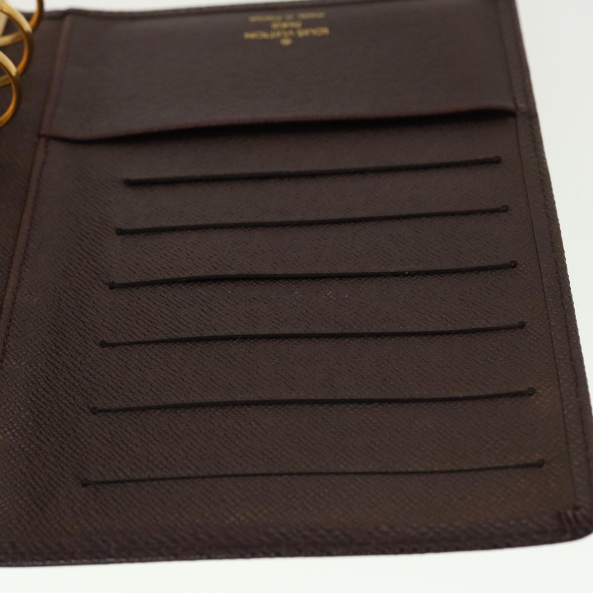 LOUIS VUITTON Taiga Leather Agenda MM Day Planner Cover Acajou R20416 45149