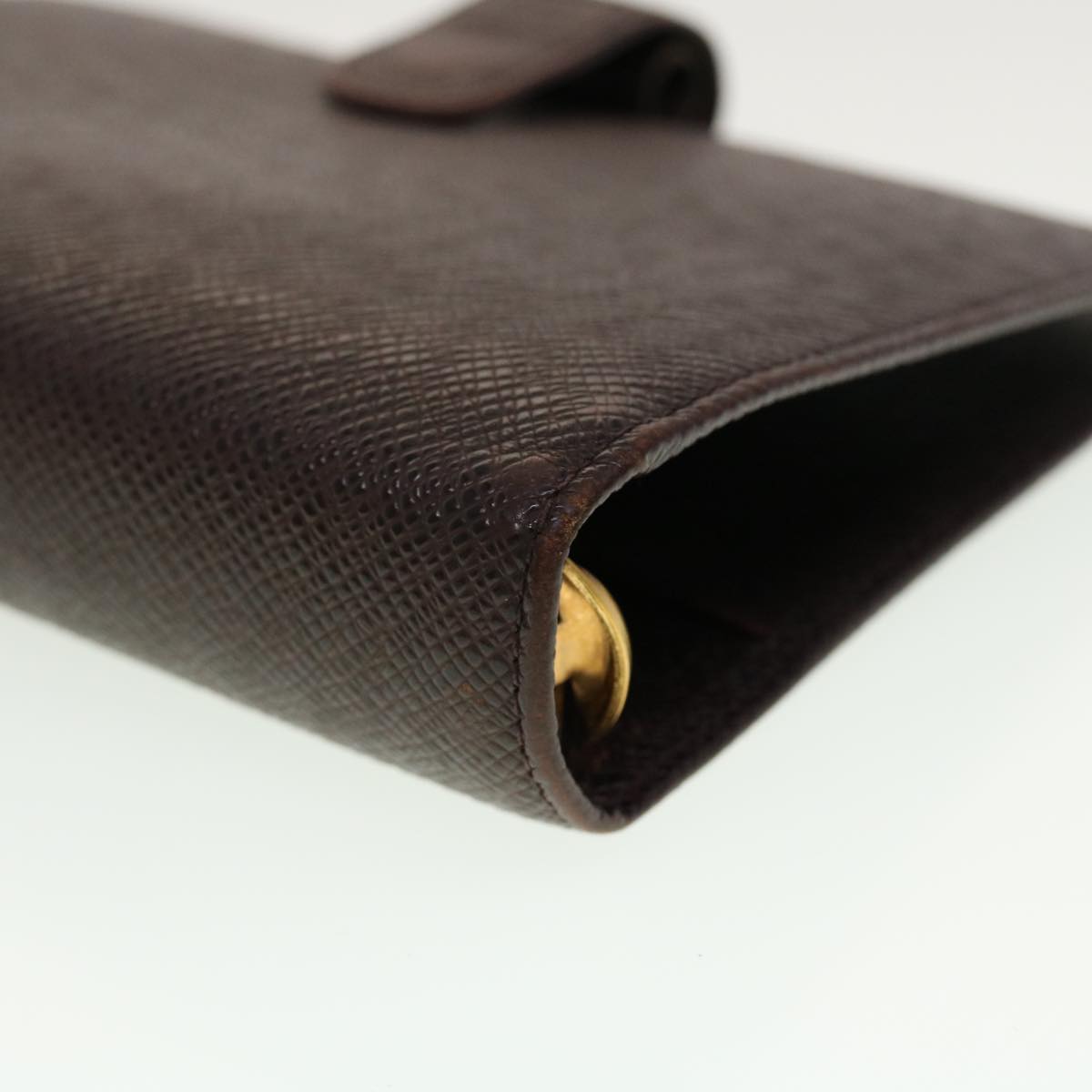 LOUIS VUITTON Taiga Leather Agenda MM Day Planner Cover Acajou R20416 45149
