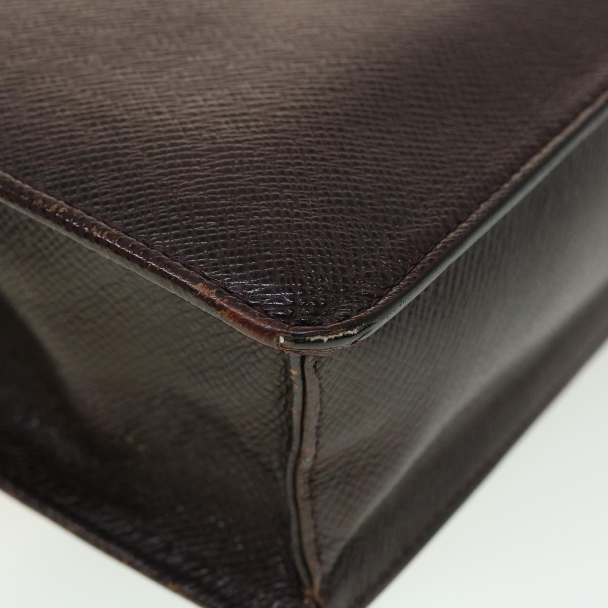 LOUIS VUITTON Taiga Leather Selenga Clutch Bag Acajou M30786 LV 45150