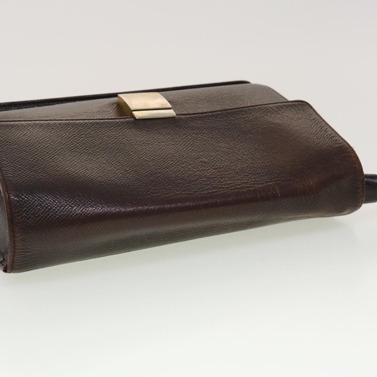 LOUIS VUITTON Taiga Leather Selenga Clutch Bag Acajou M30786 LV 45150