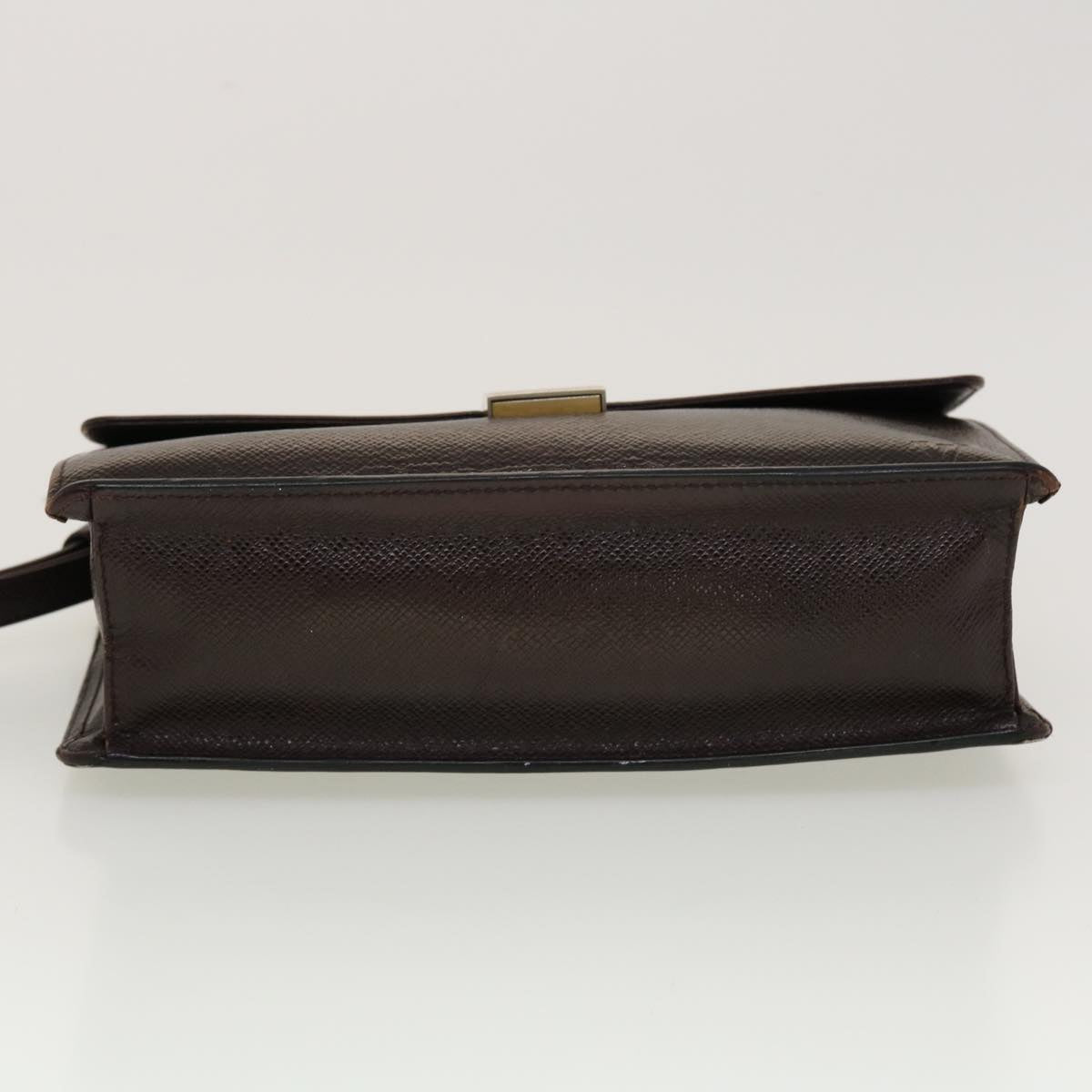 LOUIS VUITTON Taiga Leather Selenga Clutch Bag Acajou M30786 LV 45150