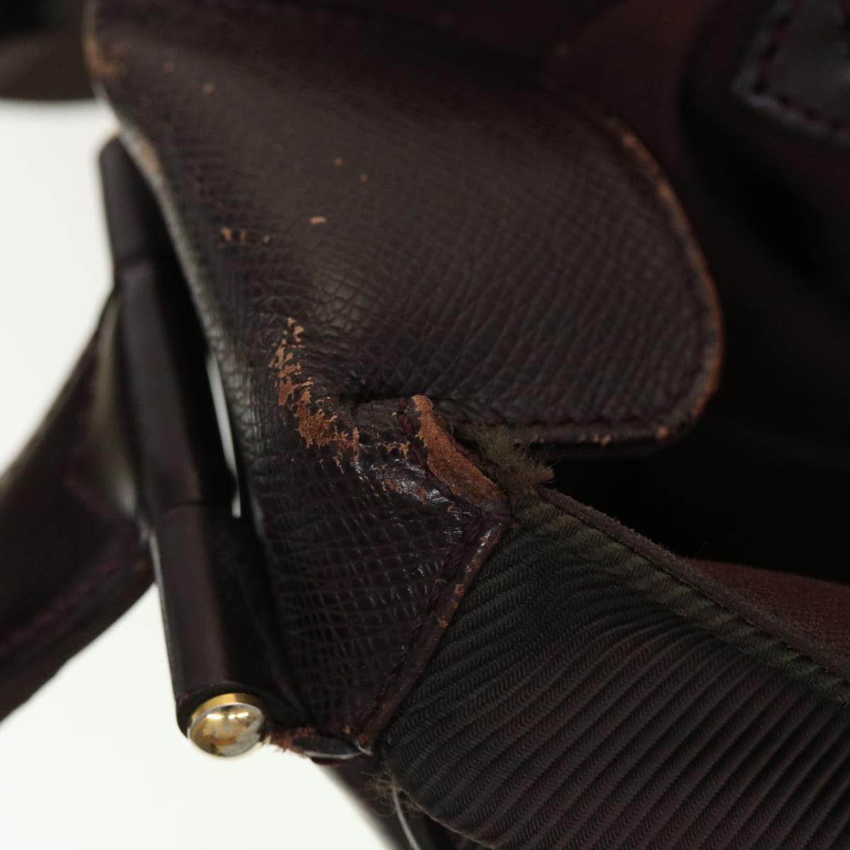LOUIS VUITTON Taiga Leather Delsous Shoulder Bag Acajou M30166 LV 45151
