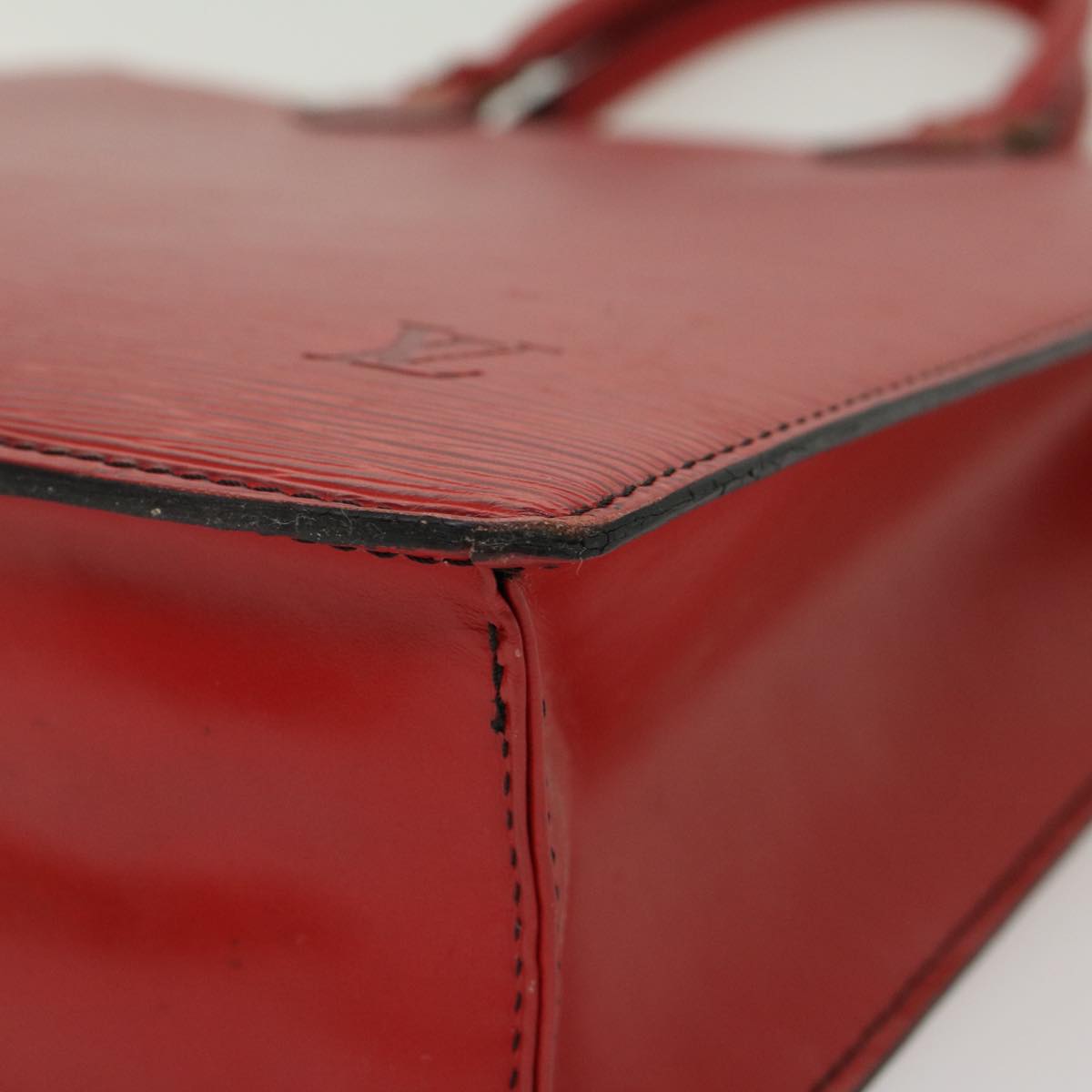 LOUIS VUITTON Epi Sac Plat Hand Bag Red M5274E LV 45152