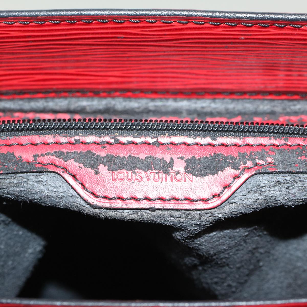 LOUIS VUITTON Epi Sac Plat Hand Bag Red M5274E LV 45152