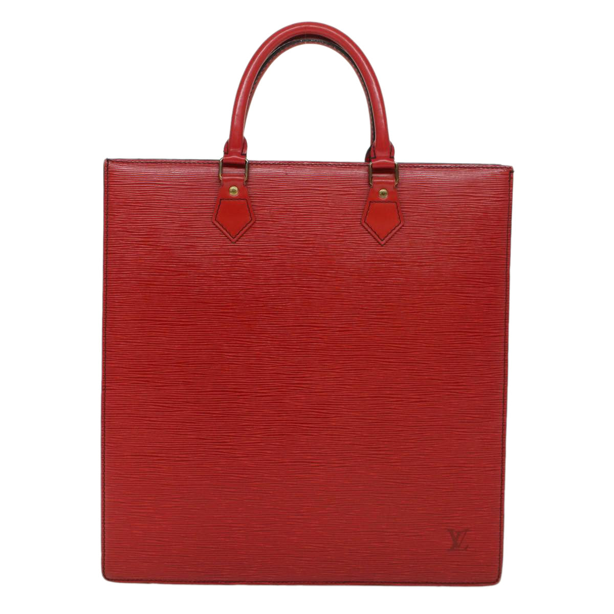 LOUIS VUITTON Epi Sac Plat Hand Bag Red M5274E LV 45152