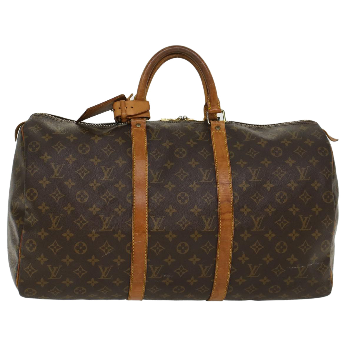 LOUIS VUITTON Monogram Keepall 50 Boston Bag M41426 LV 45159
