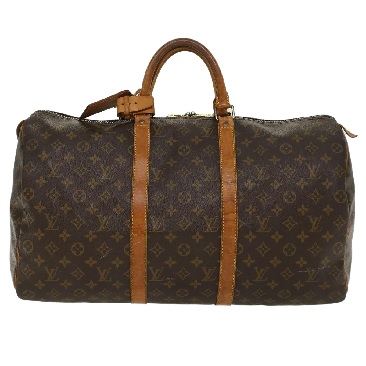 LOUIS VUITTON Monogram Keepall 50 Boston Bag M41426 LV 45159