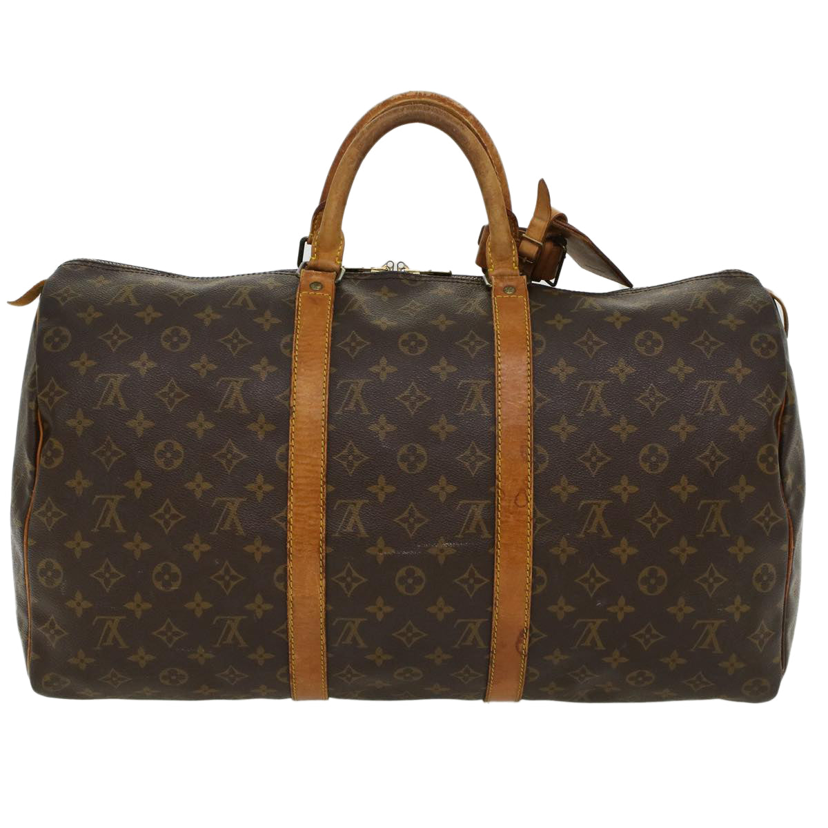 LOUIS VUITTON Monogram Keepall 50 Boston Bag M41426 LV 45159