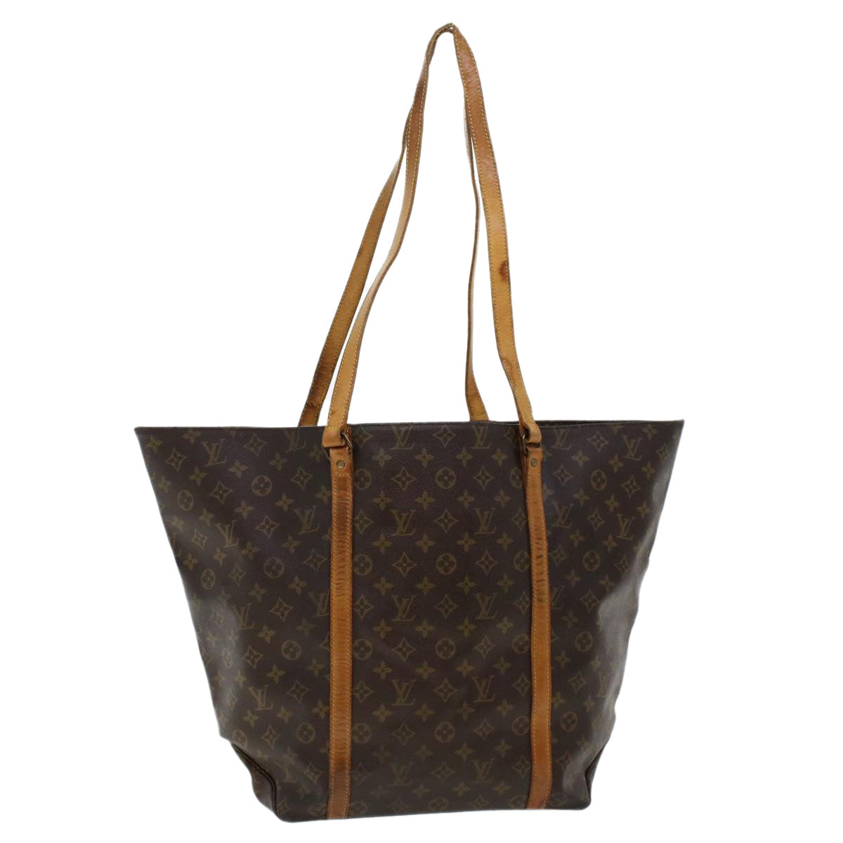 LOUIS VUITTON Monogram Sac Shopping GM Tote Bag M51110 LV 45162