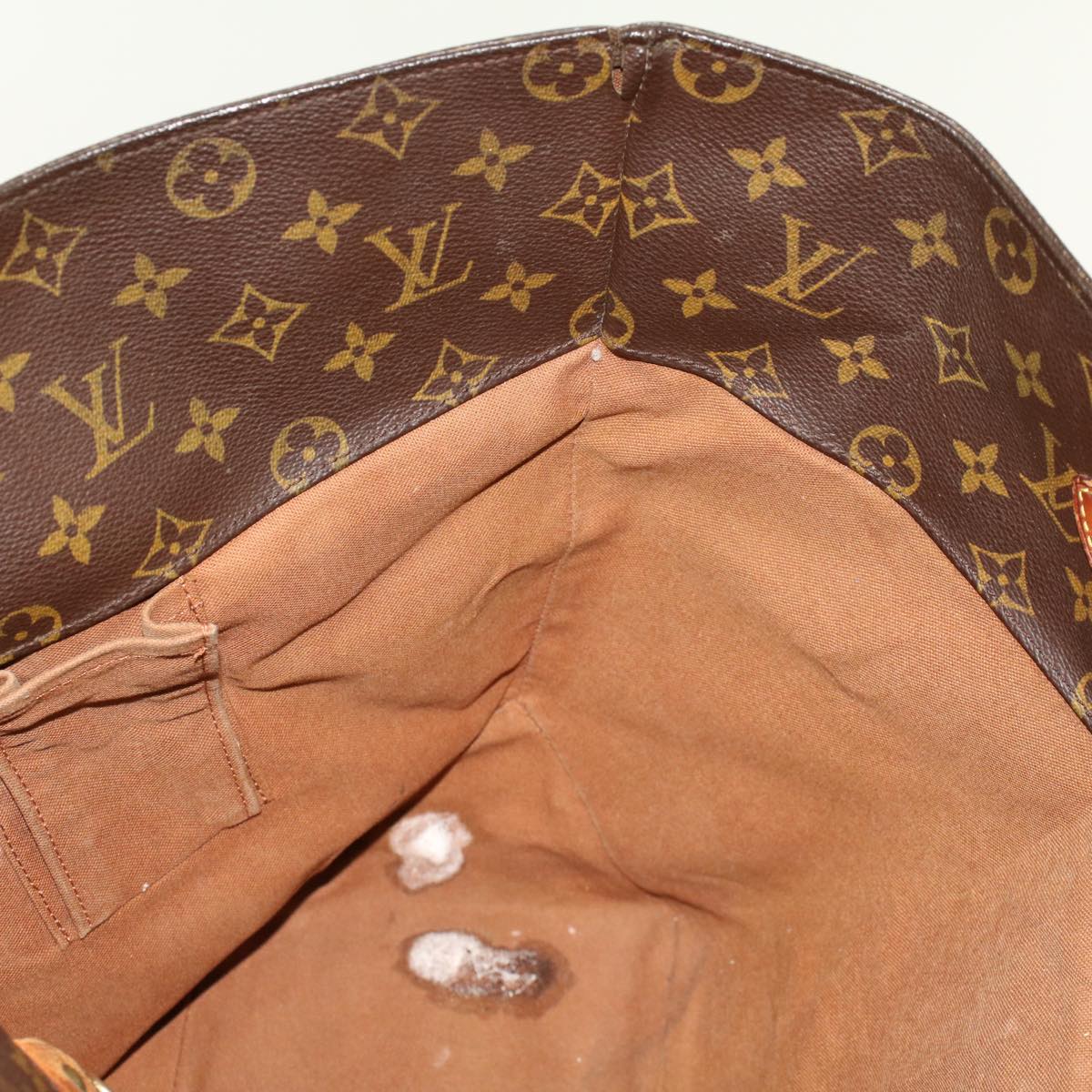 LOUIS VUITTON Monogram Sac Shopping Tote Bag M51108 LV 45163