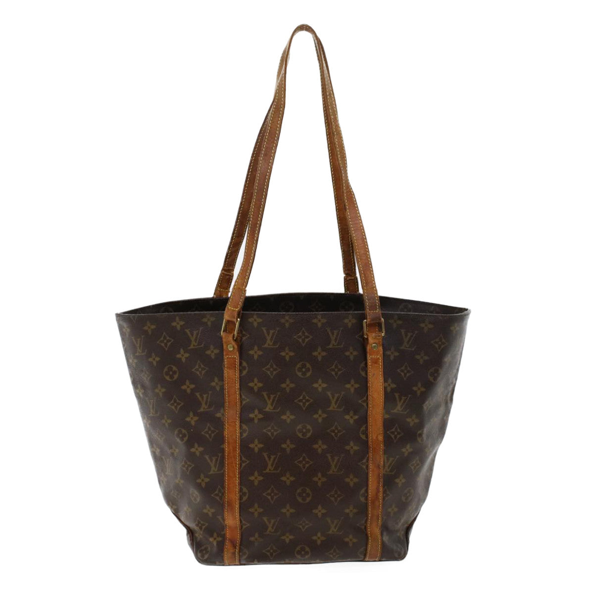 LOUIS VUITTON Monogram Sac Shopping Tote Bag M51108 LV 45163
