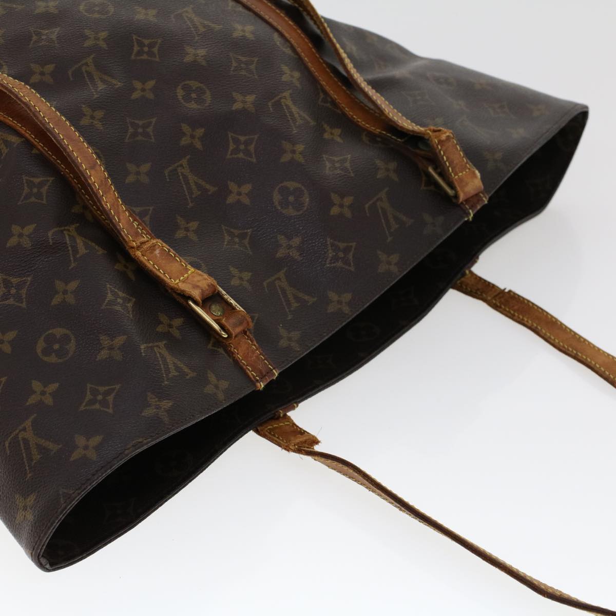 LOUIS VUITTON Monogram Sac Shopping Tote Bag M51108 LV 45163