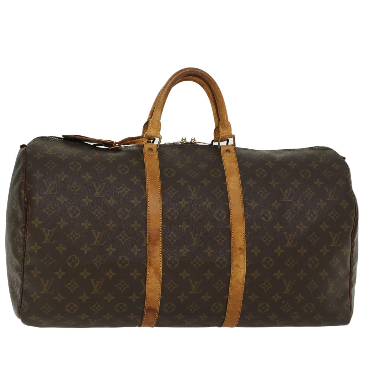 LOUIS VUITTON Monogram Keepall 55 Boston Bag M41424 LV 45167