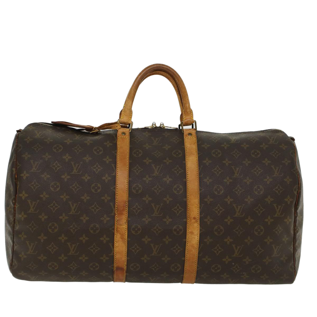 LOUIS VUITTON Monogram Keepall 55 Boston Bag M41424 LV 45167