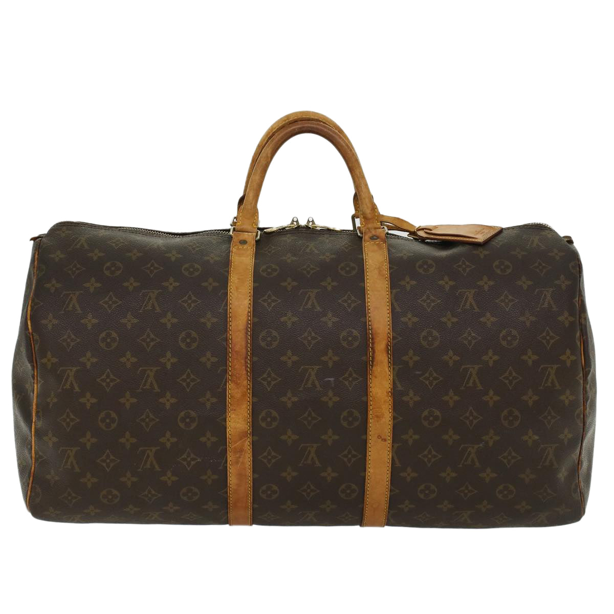 LOUIS VUITTON Monogram Keepall 55 Boston Bag M41424 LV 45167