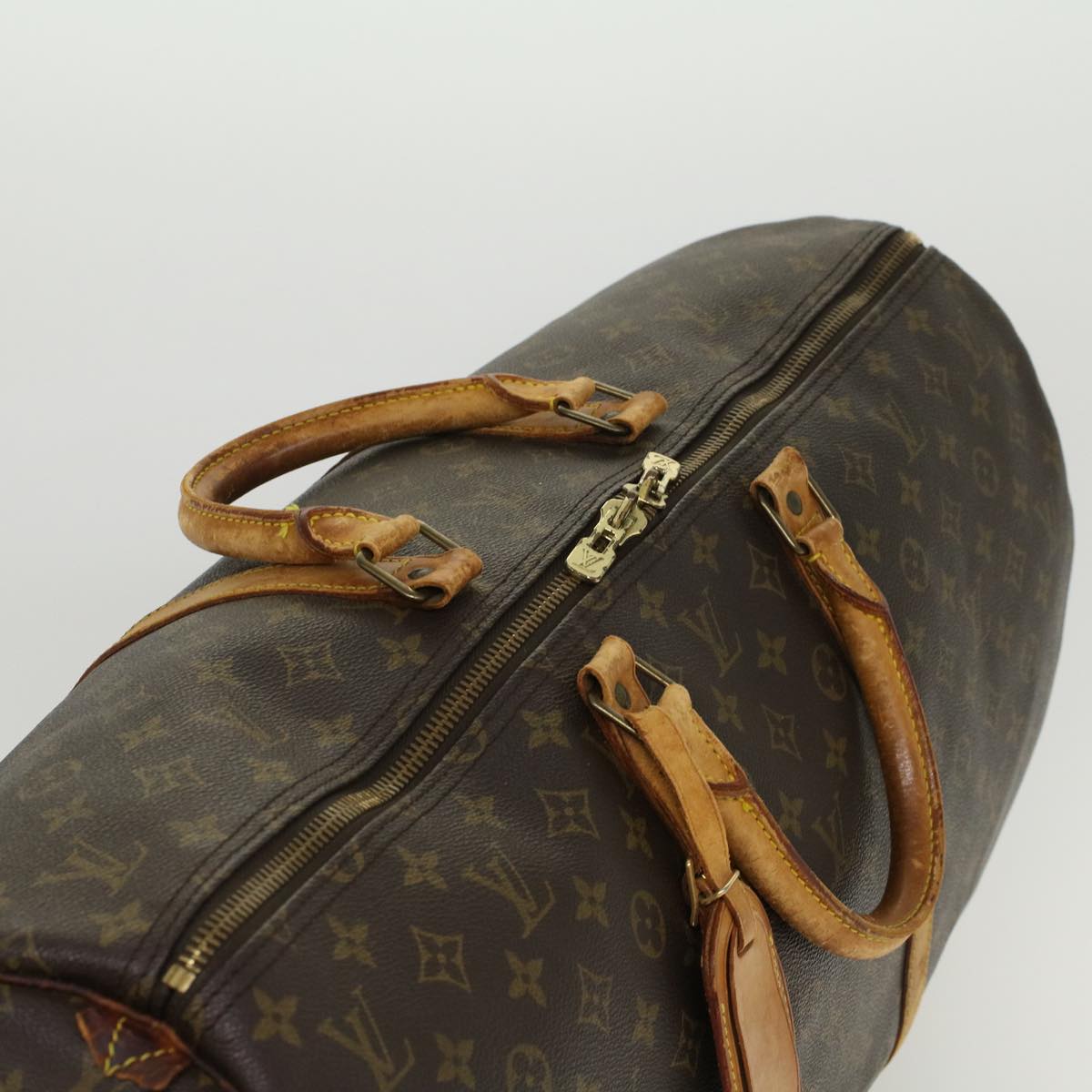 LOUIS VUITTON Monogram Keepall 55 Boston Bag M41424 LV 45167