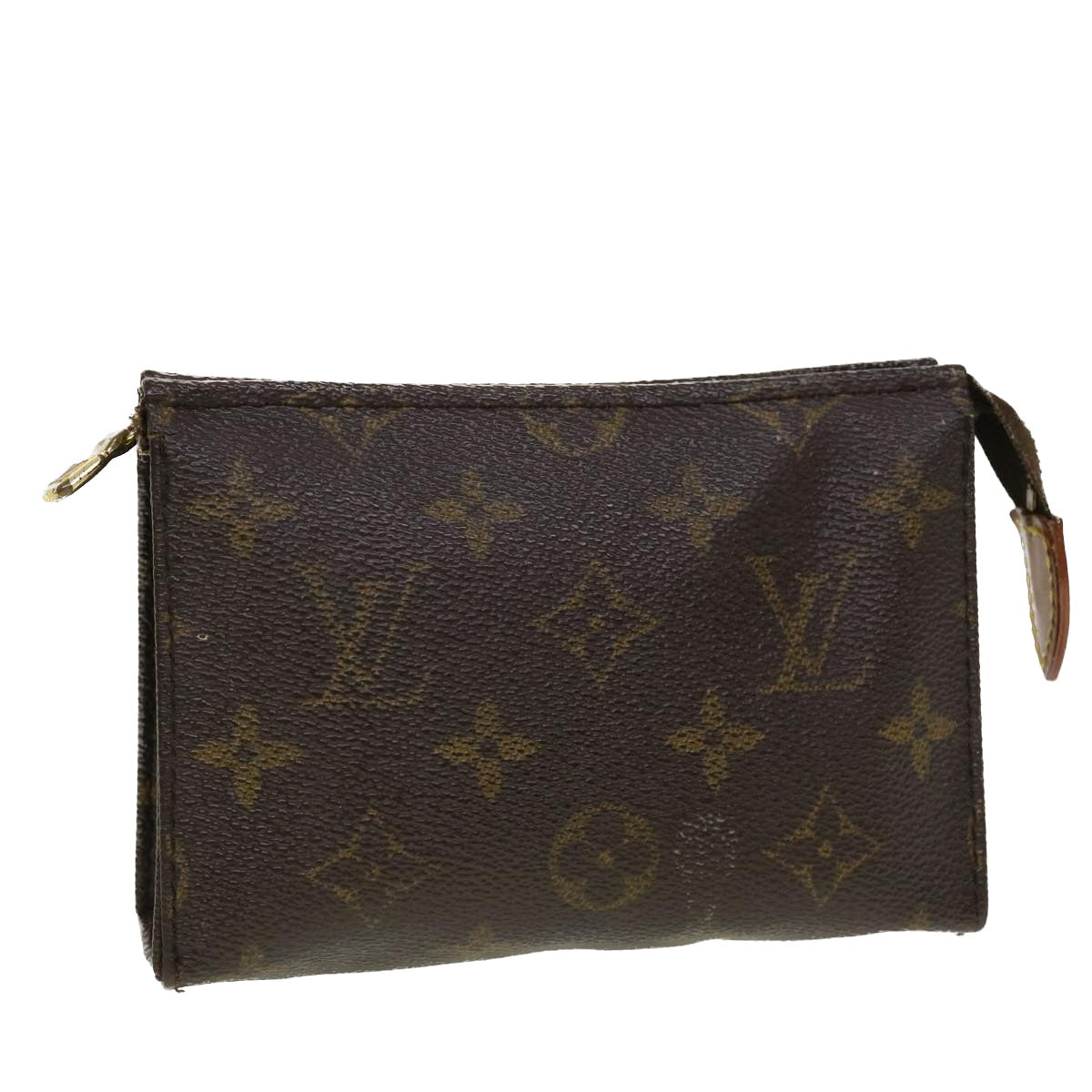 LOUIS VUITTON Monogram Poche Toilette 15 Pouch M47546 LV 45175