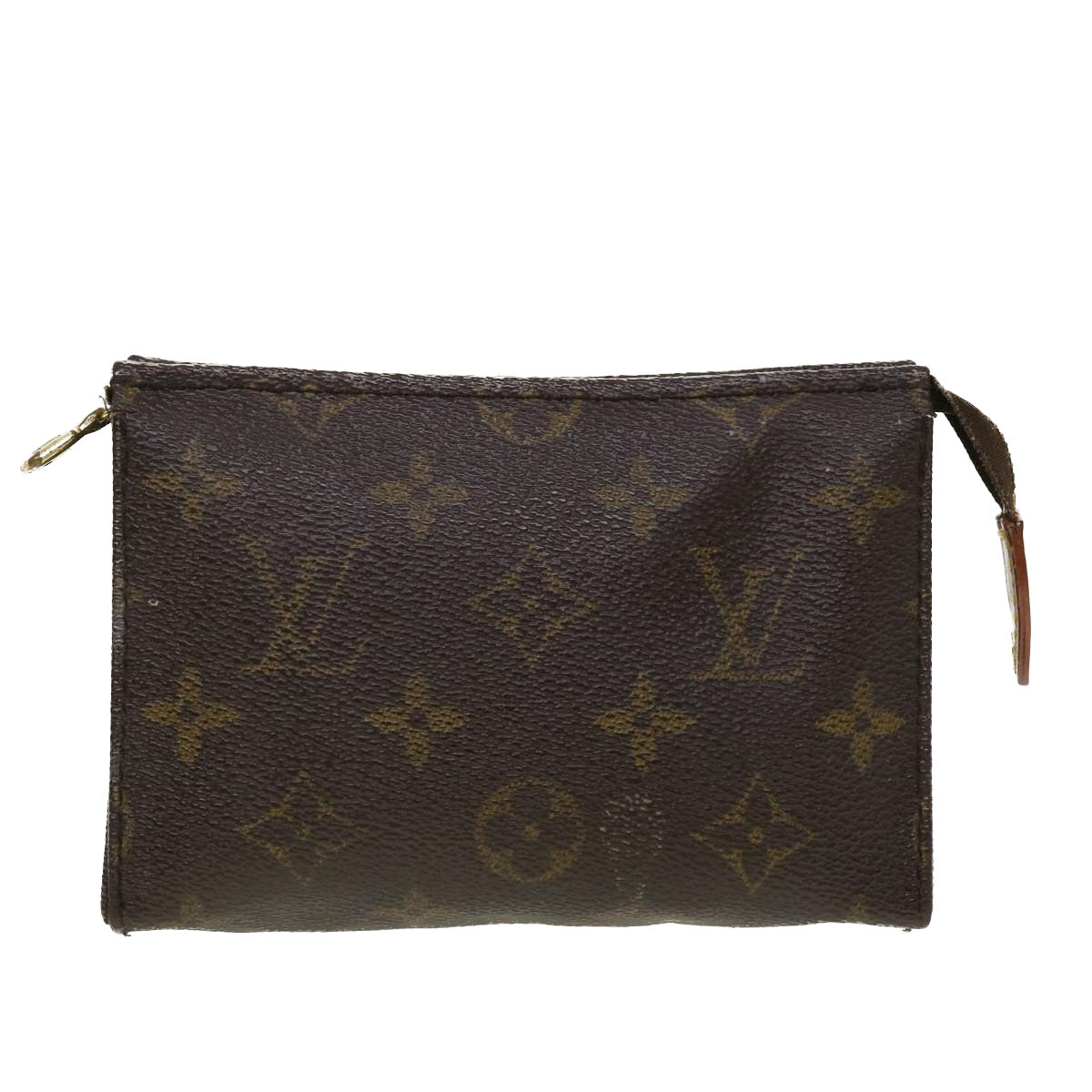 LOUIS VUITTON Monogram Poche Toilette 15 Pouch M47546 LV 45175