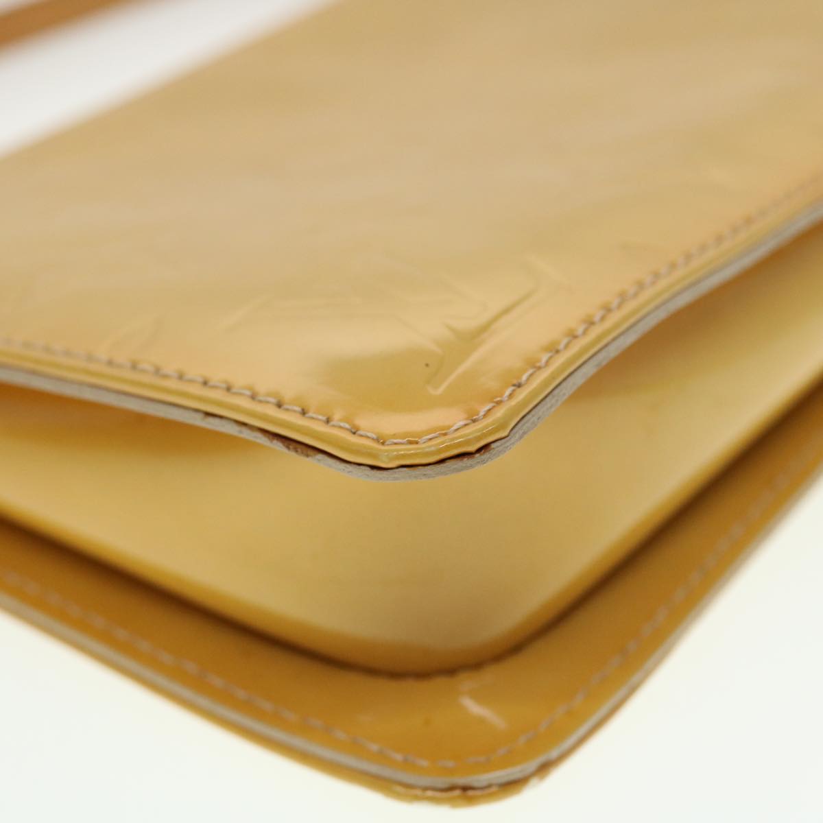 LOUIS VUITTON Monogram Vernis Lexington Accessory Pouch Beige M91010 45180