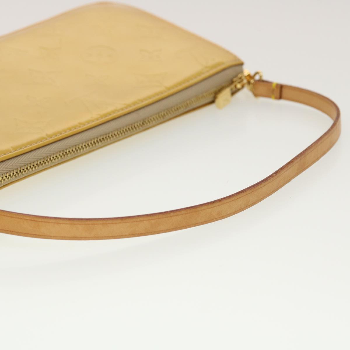 LOUIS VUITTON Monogram Vernis Lexington Accessory Pouch Beige M91010 45180