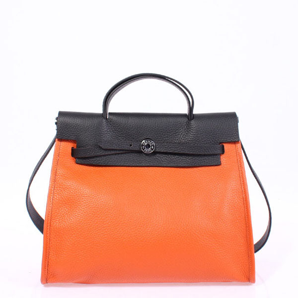Luxury Hermes Herbag H1090 Ladies 2way Orange