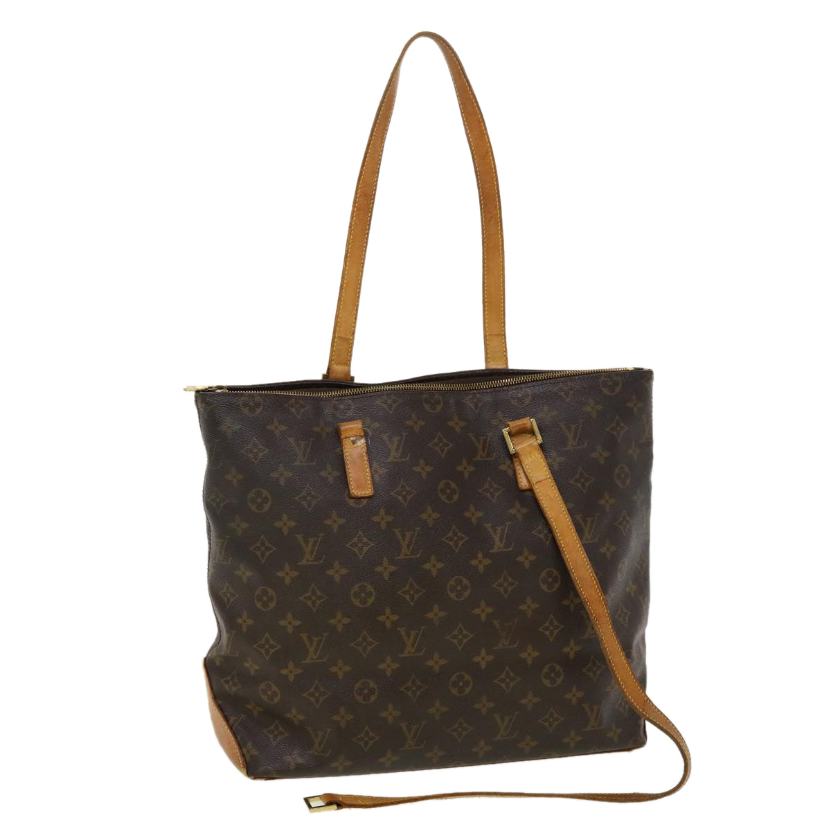 LOUIS VUITTON Monogram Cabas Mezzo Tote Bag M51151 LV 45207