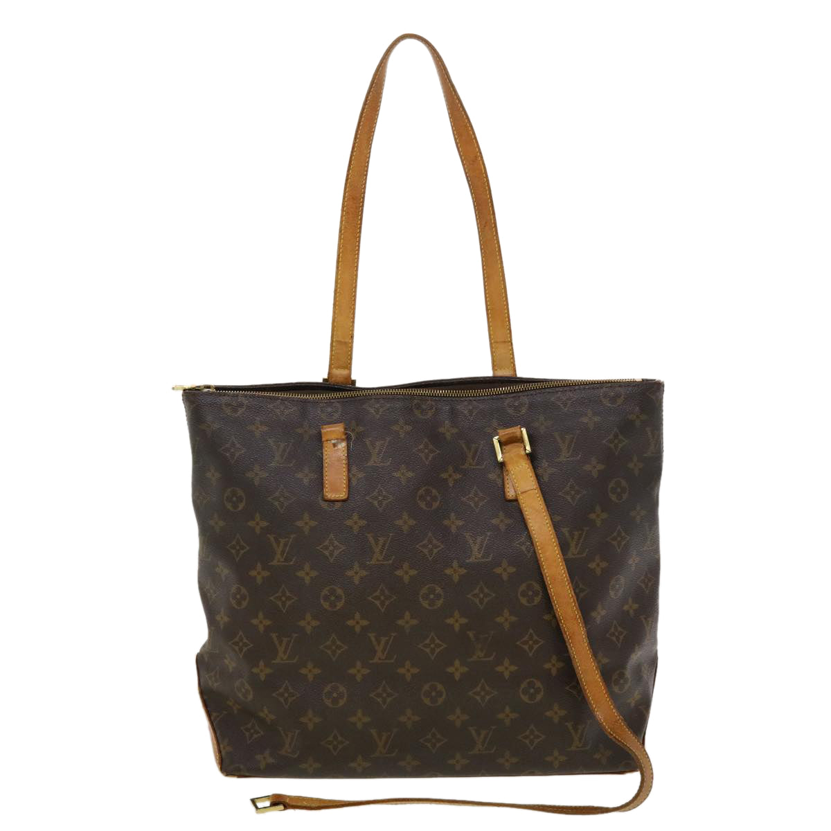 LOUIS VUITTON Monogram Cabas Mezzo Tote Bag M51151 LV 45207