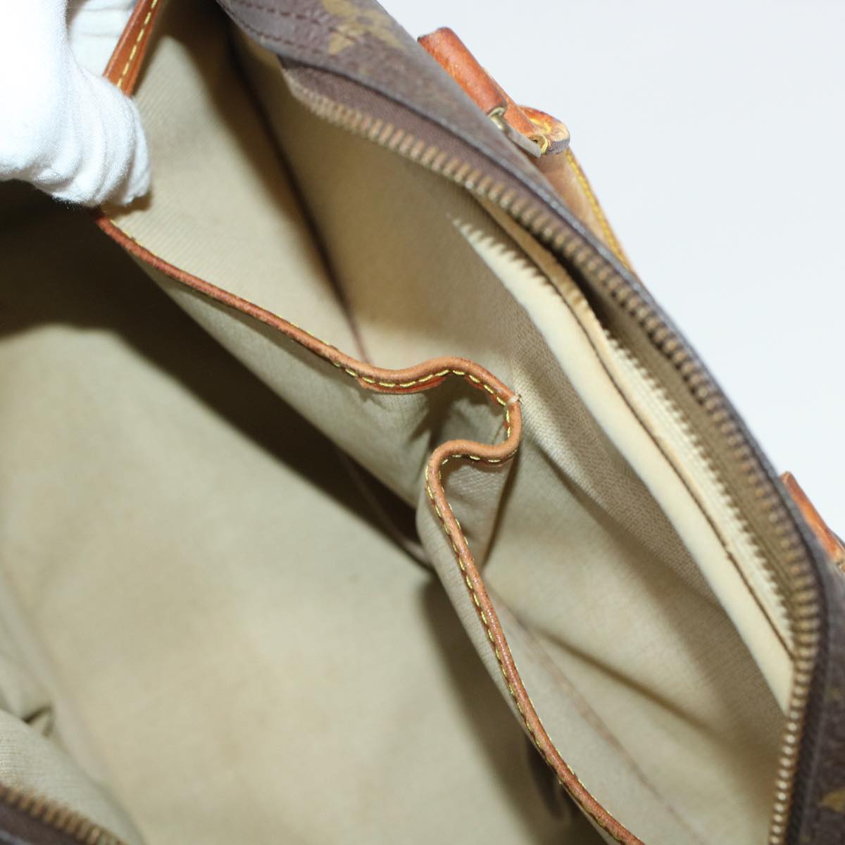 LOUIS VUITTON Monogram Deauville Hand Bag M47270 LV 45211