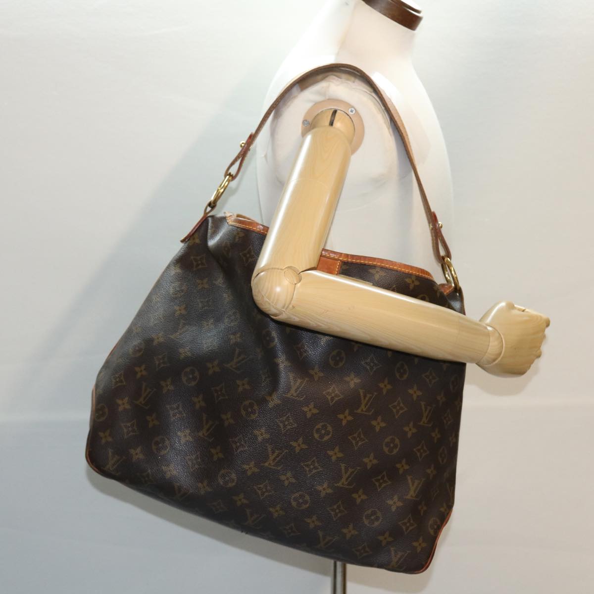 LOUIS VUITTON Monogram Delightful MM Shoulder Bag M50156 LV 45214