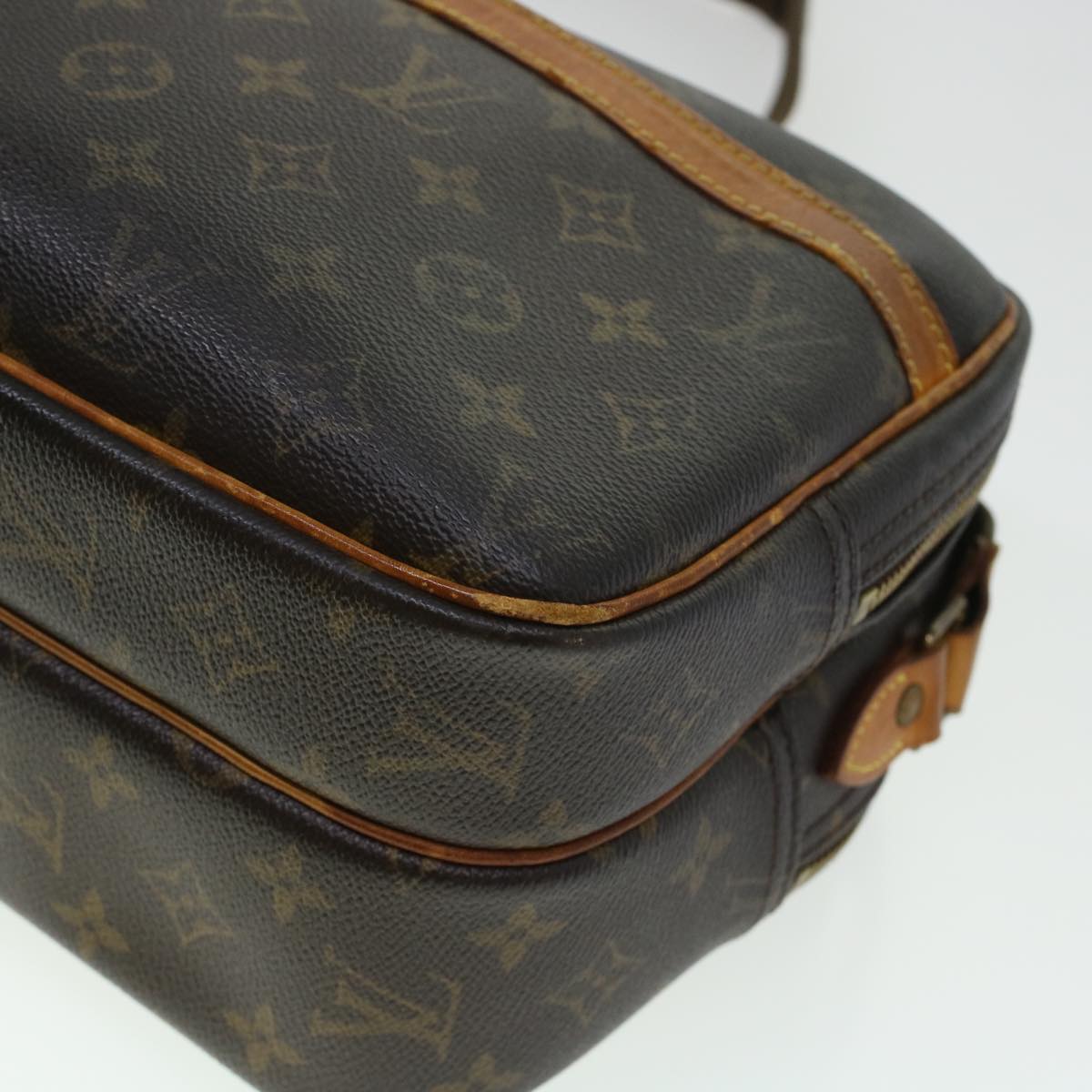 LOUIS VUITTON Monogram Reporter PM Shoulder Bag M45254 LV 45218