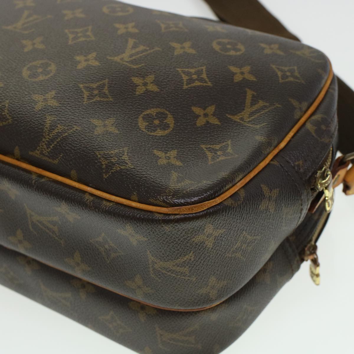 LOUIS VUITTON Monogram Reporter PM Shoulder Bag M45254 LV 45218