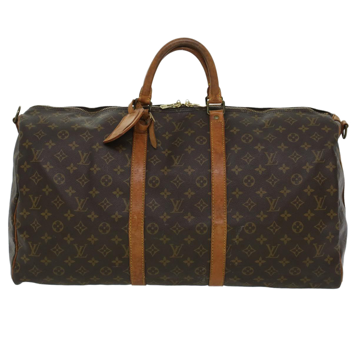 LOUIS VUITTON Monogram Keepall Bandouliere 55 Boston Bag M41414 LV 45230