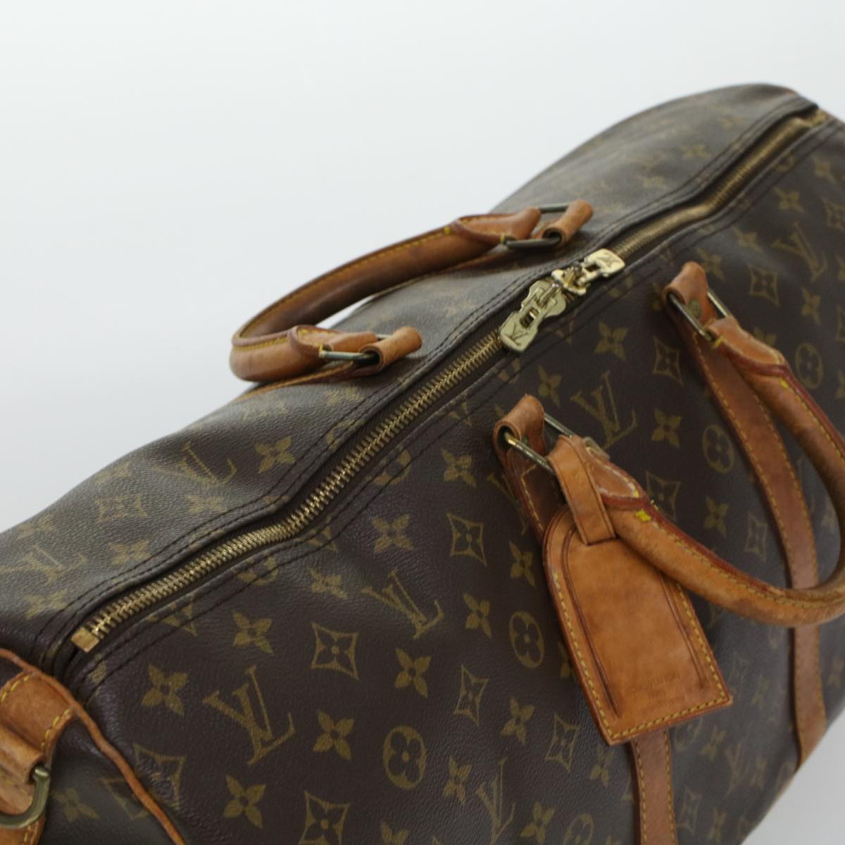 LOUIS VUITTON Monogram Keepall Bandouliere 55 Boston Bag M41414 LV 45230