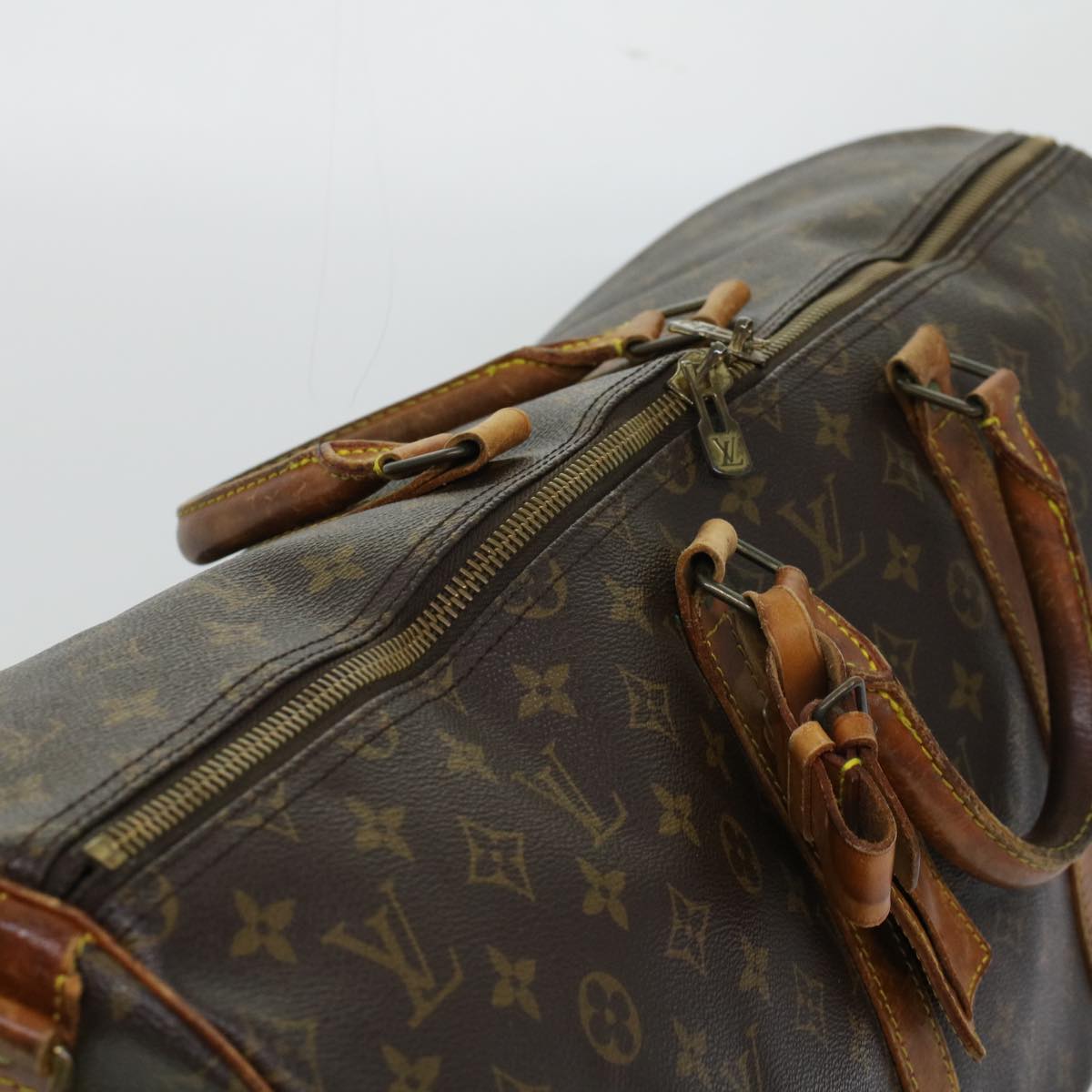 LOUIS VUITTON Monogram Keepall Bandouliere 55 Boston Bag M41414 LV 45231