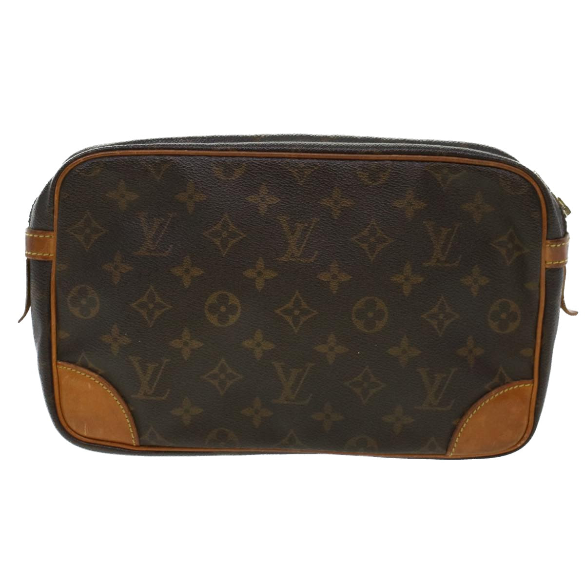 LOUIS VUITTON Monogram Compiegne 28 Clutch Bag M51845 LV 45238