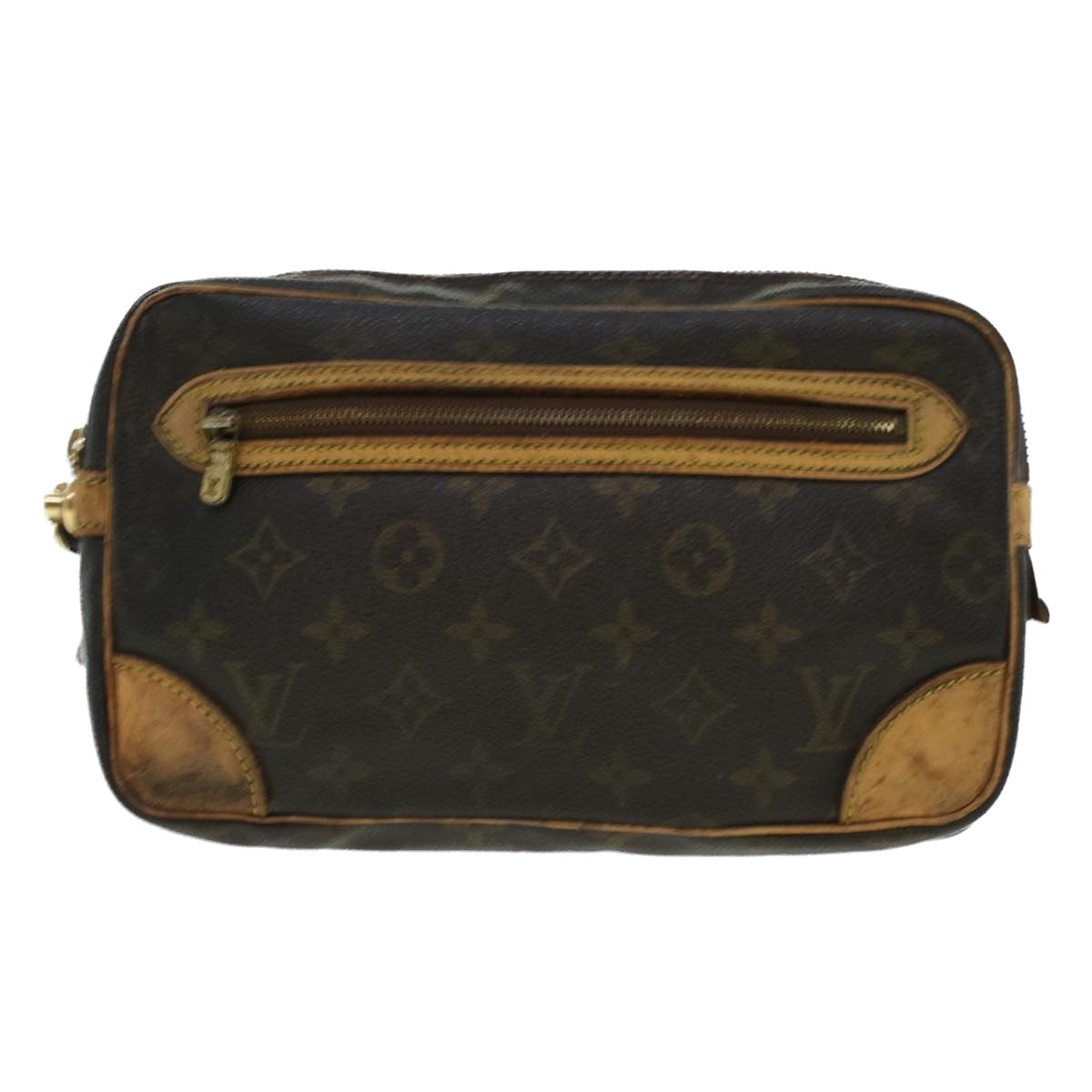 LOUIS VUITTON Monogram Marly Dragonne GM Clutch Bag M51825 LV 45239