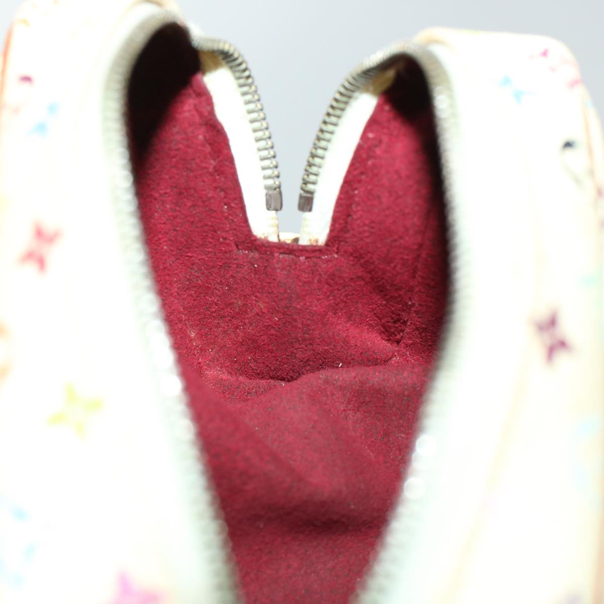 LOUIS VUITTON Monogram Multicolor Trousse Wapity Pouch White M58033 45246